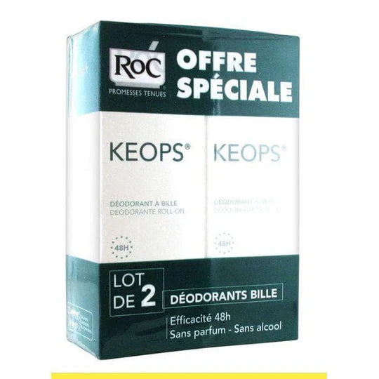 RoC Keops Roll-On Deodorant - Pack of 2 (30ml Each)