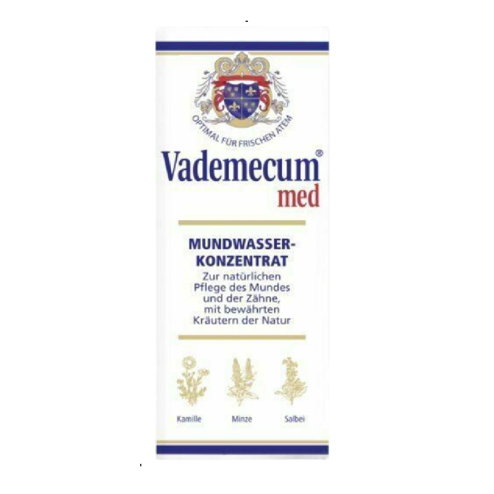 Vademecum Med Mouthwash Concentrate β Natural Herbal Oral Care for Fresh Breath & Healthy Teeth