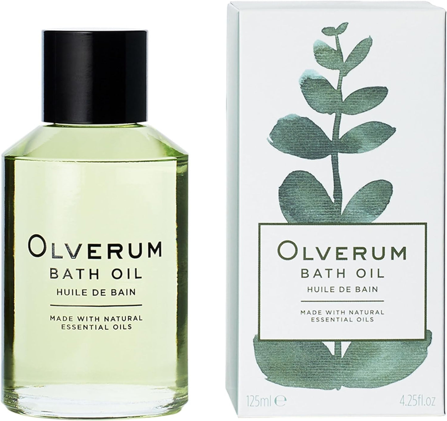 OLVERUM Natural Bath Oil 125 ml, Vegan, Cruelty-Free Revitalization for Your Bath