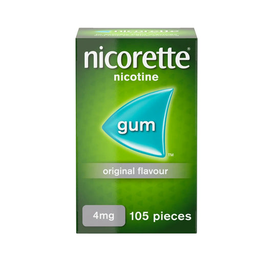 Nicorette Original Flavour Gum 4 MG, 105 Pieces