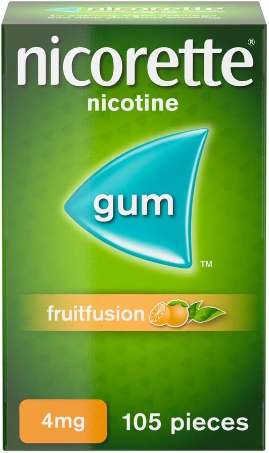 Nicorette Gum Fruit Fusion 4 mg, 105 Pieces