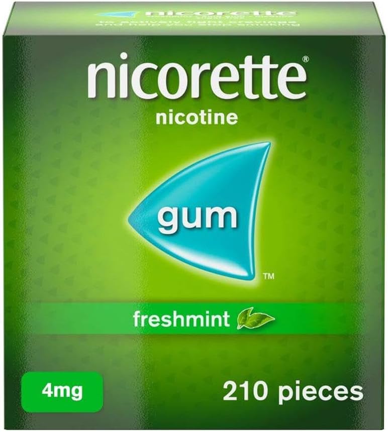 Nicorette 4mg Freshmint Gum, 210-Piece