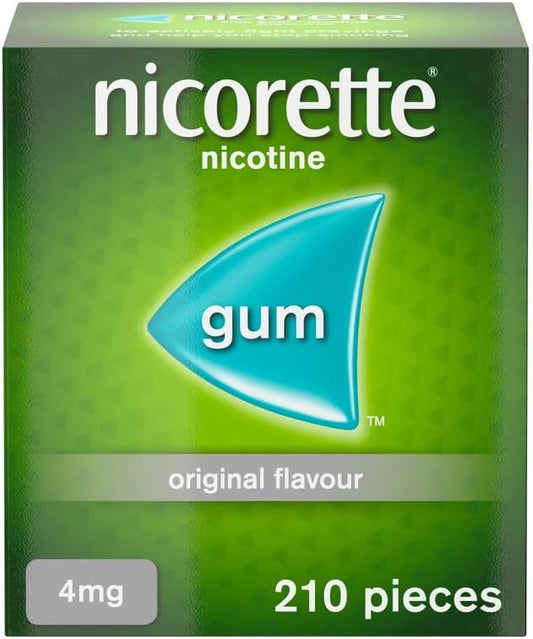 Nicorette Original Flavour Gum 4 MG, 210 Pieces