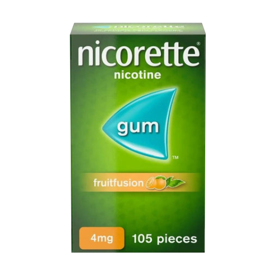 Nicorette Gum Fruit Fusion 4 mg, 105 Pieces