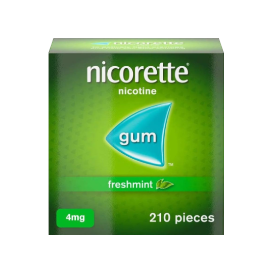 Nicorette 4mg Freshmint Gum, 210-Piece