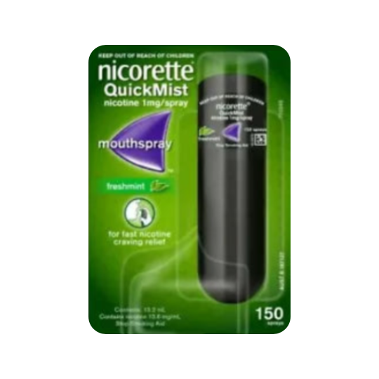 Nicorette Quickmist Fresh Mint 150 Sprays