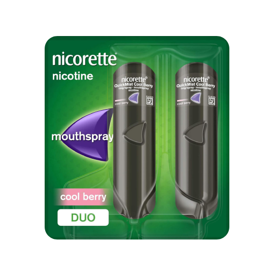 Nicorette Quickmist Duo, Cool Berry Flavour - 2 PK