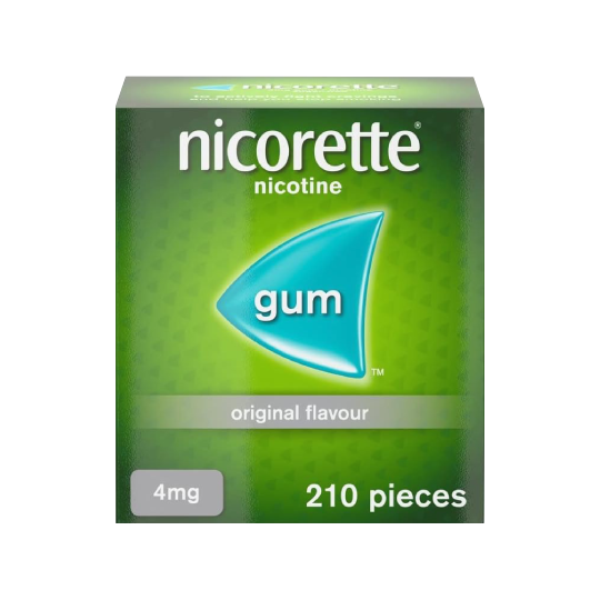 Nicorette Original Flavour Gum 4 MG, 210 Pieces