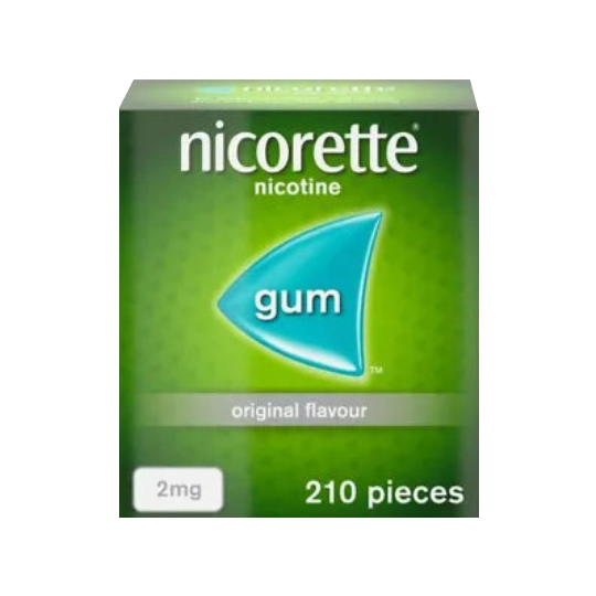Nicorette Original Flavour Gum 2MG, 210 Pieces